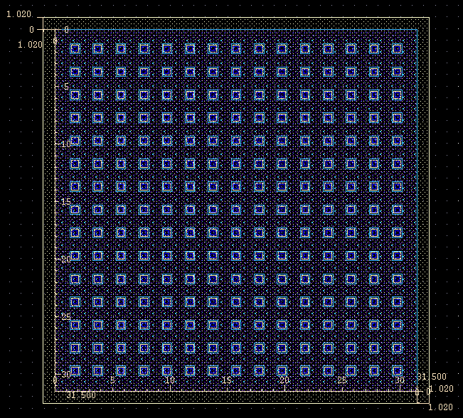 Layout of NMOS transistor